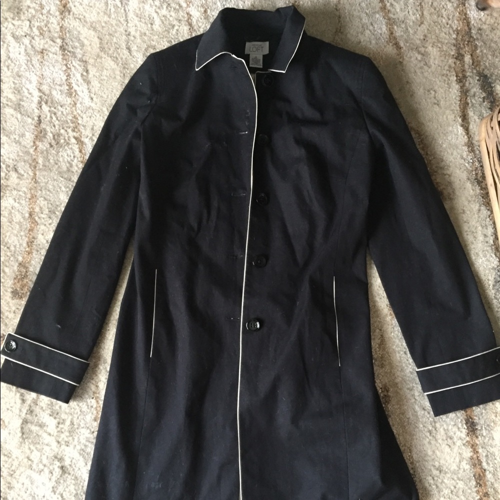 Ann Taylor long black coat